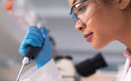 female scientist in lab